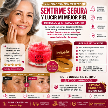Infibella | Gel Facial Aclarante con Perlas Despigmentantes